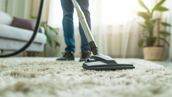 professional carpet extraction cleaning technician
